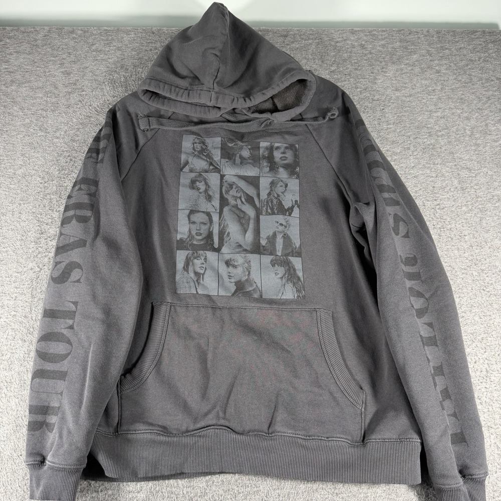 Taylor Swift Hoodie Eras Tour Exclusive International Dates Black Merch Small
